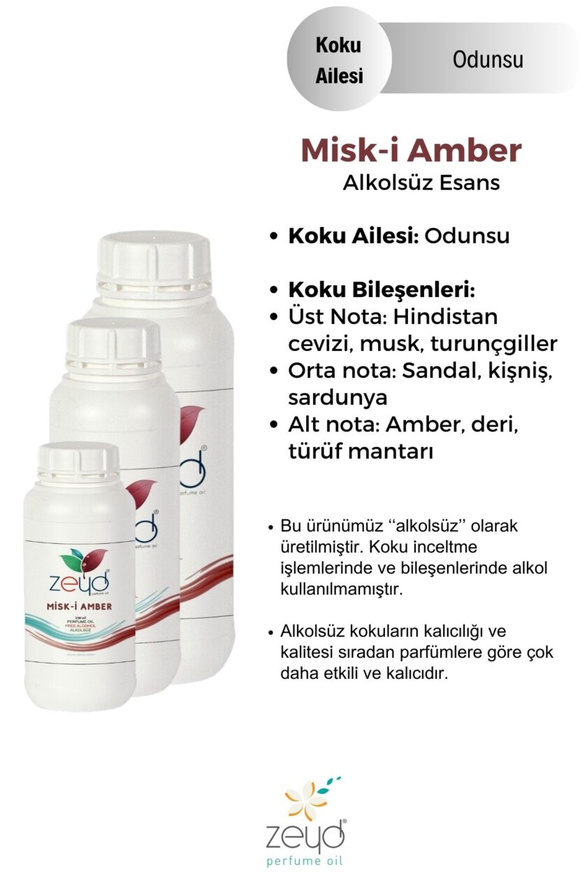 – Misk-i Amber Litrelik Parfüm Esansı