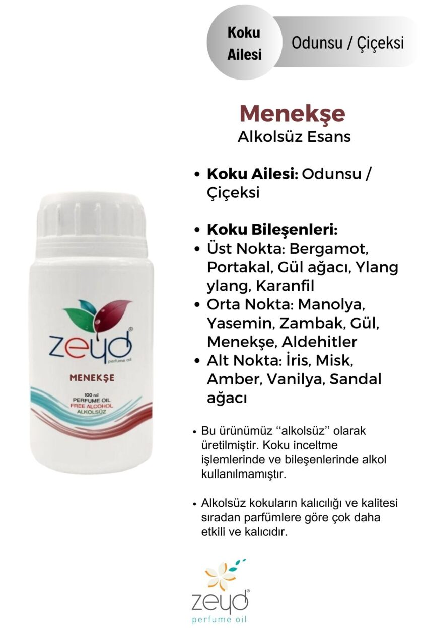 – Menekşe Litrelik Parfüm Esansı - 100 ml