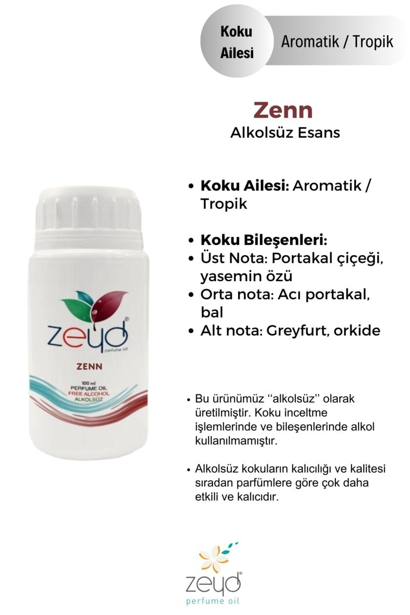 – Zenn Litrelik Parfüm Esansı - 100 ml