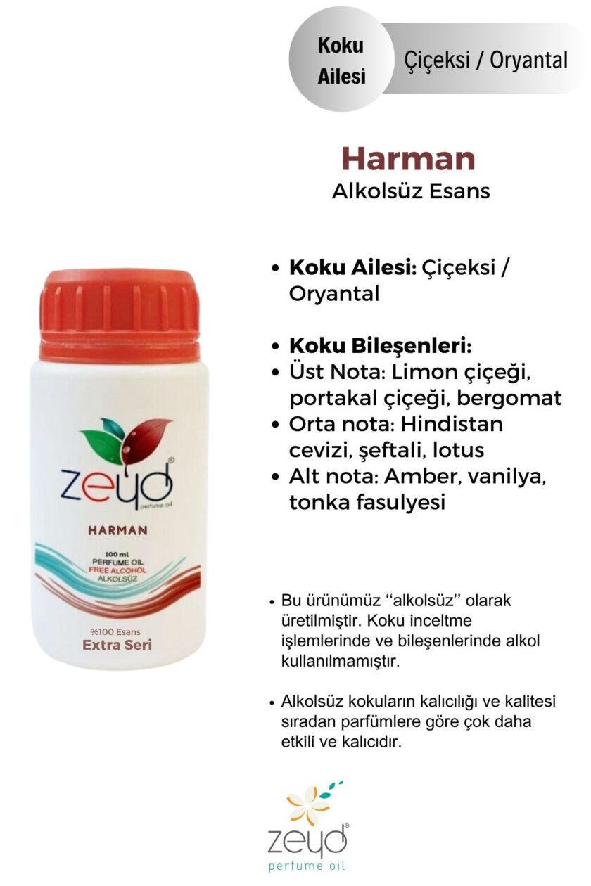 – Harman Litrelik Parfüm Esansı - 100 ml extra