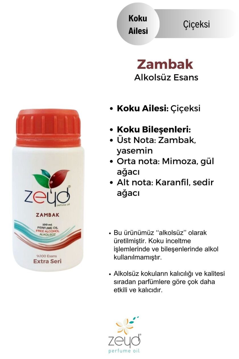 – Zambak Litrelik Parfüm Esansı - 100 ml extra