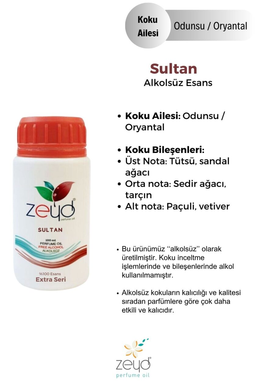 – Sultan Litrelik Parfüm Esansı - 100 ml extra