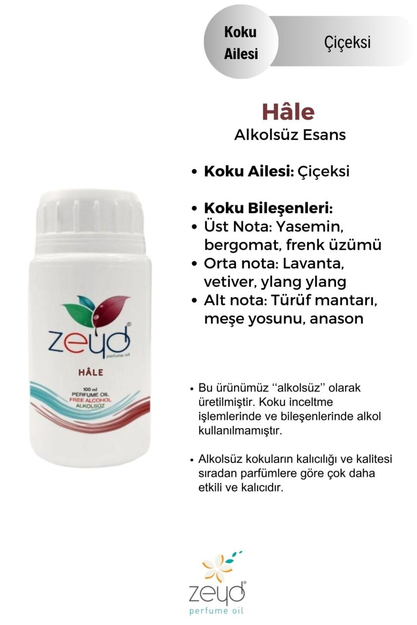 – Hale Litrelik Parfüm Esansı - 100 ml