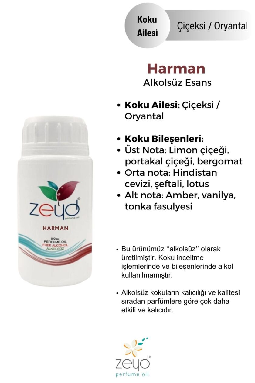 – Harman Litrelik Parfüm Esansı - 100 ml