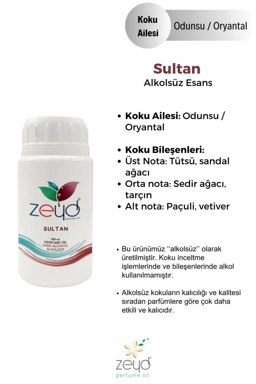 – Sultan Litrelik Parfüm Esansı - 100 ml