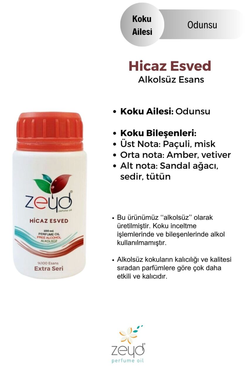 – Hicaz Esved Litrelik Parfüm Esansı - 100 ml extra