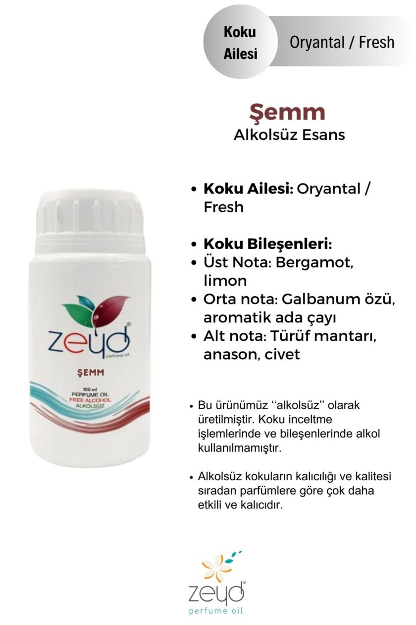 – Şemm Litrelik Parfüm Esansı - 100 ml