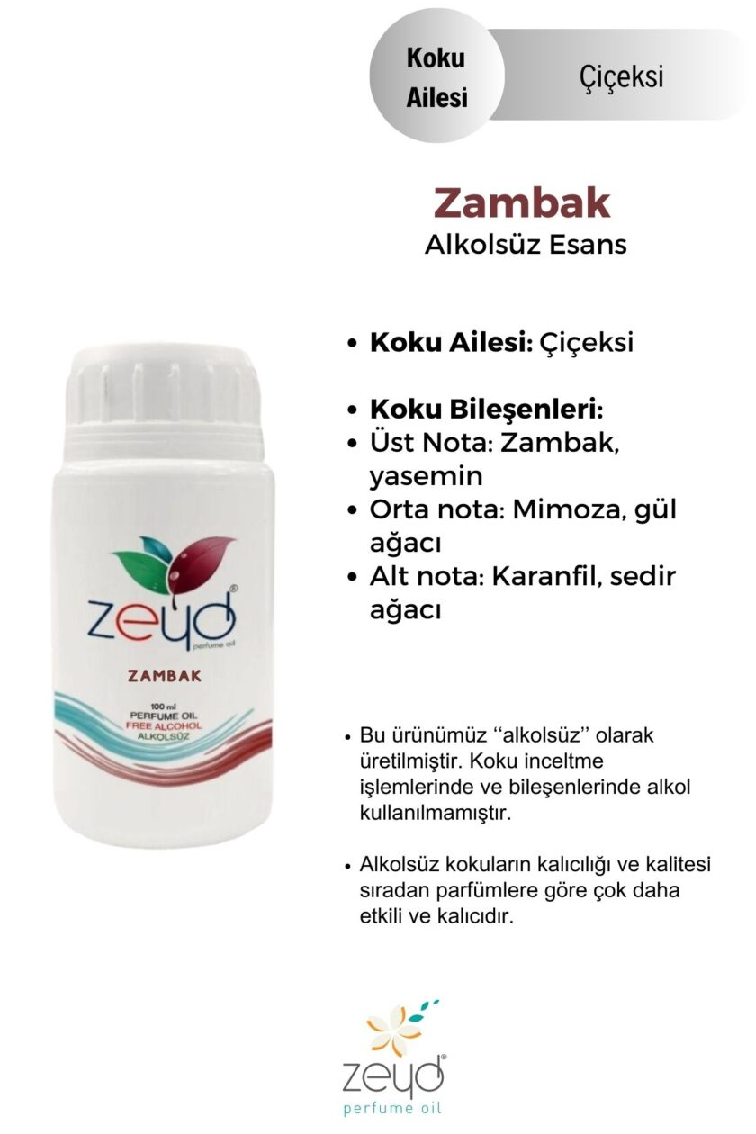 – Zambak Litrelik Parfüm Esansı - 100 ml