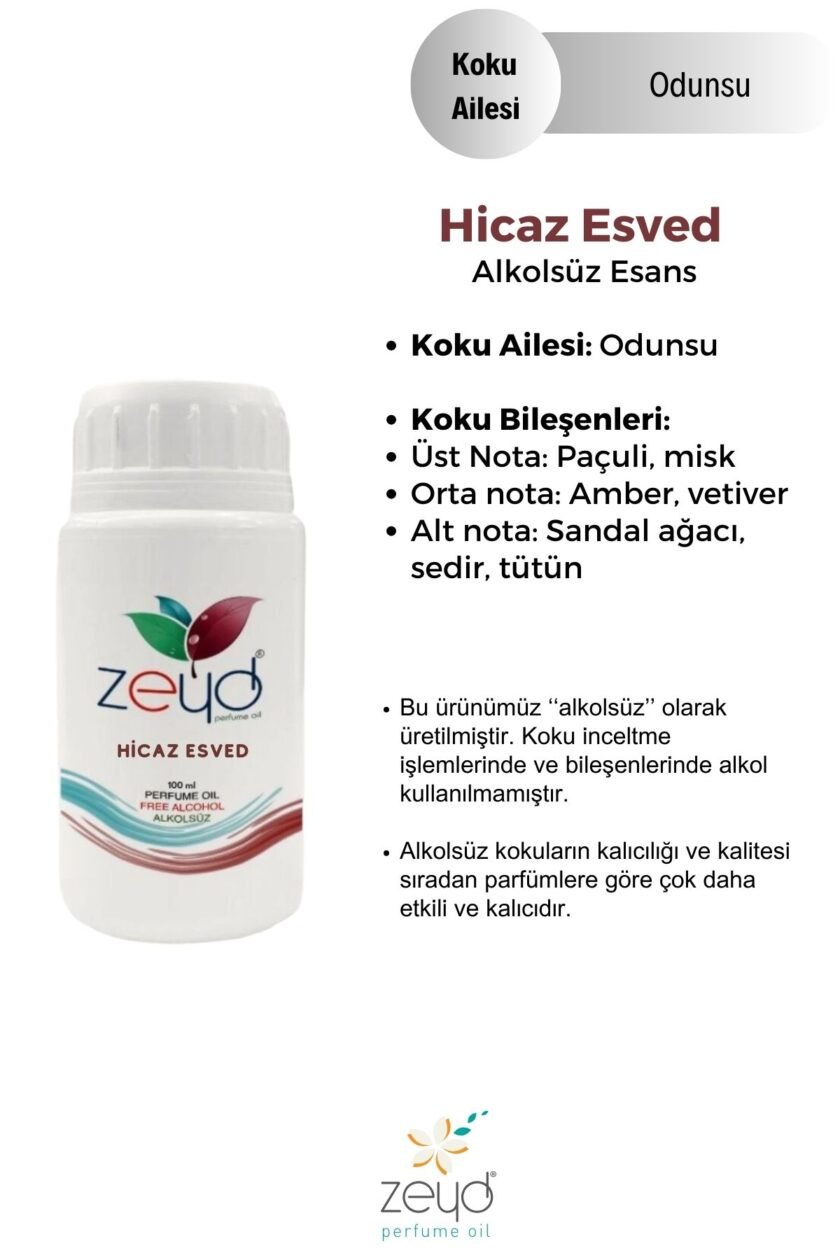 – Hicaz Esved Litrelik Parfüm Esansı - 100 ml