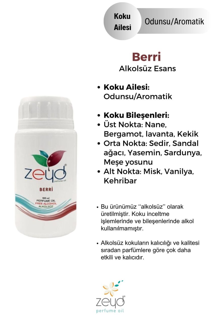 – Berri Litrelik Parfüm Esansı - 100 ml
