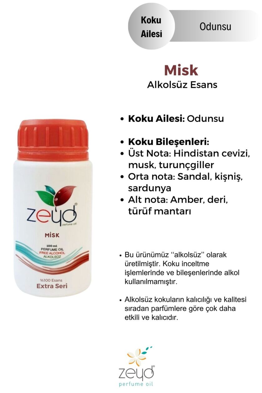 – Misk Litrelik Parfüm Esansı - 100 ml extra