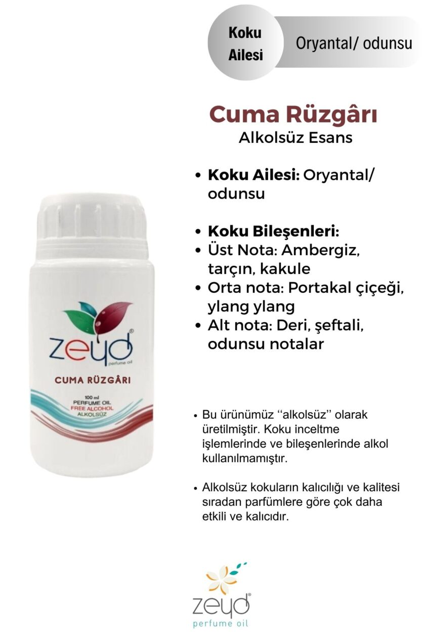 – Cuma Rüzgarı Litrelik Parfüm Esansı - 100 ml