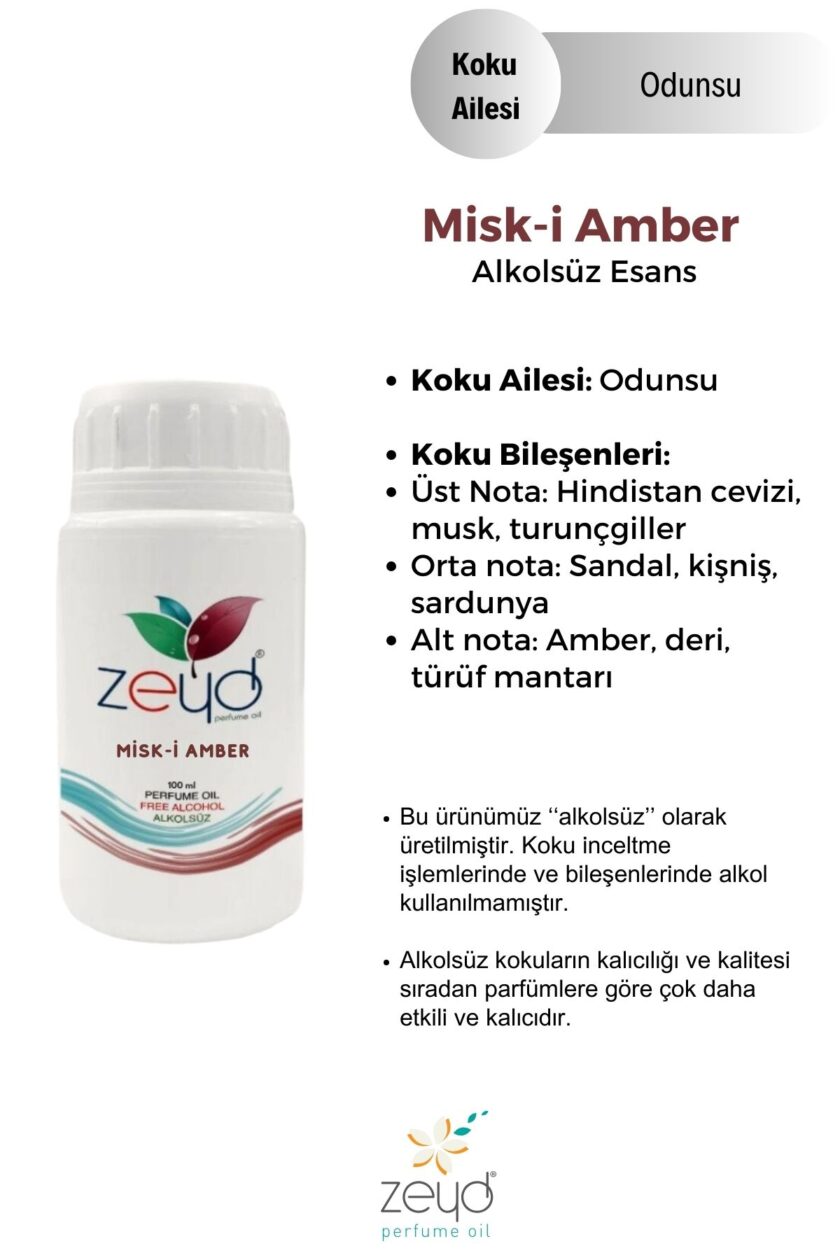 – Misk-i Amber Litrelik Parfüm Esansı - 100 ml