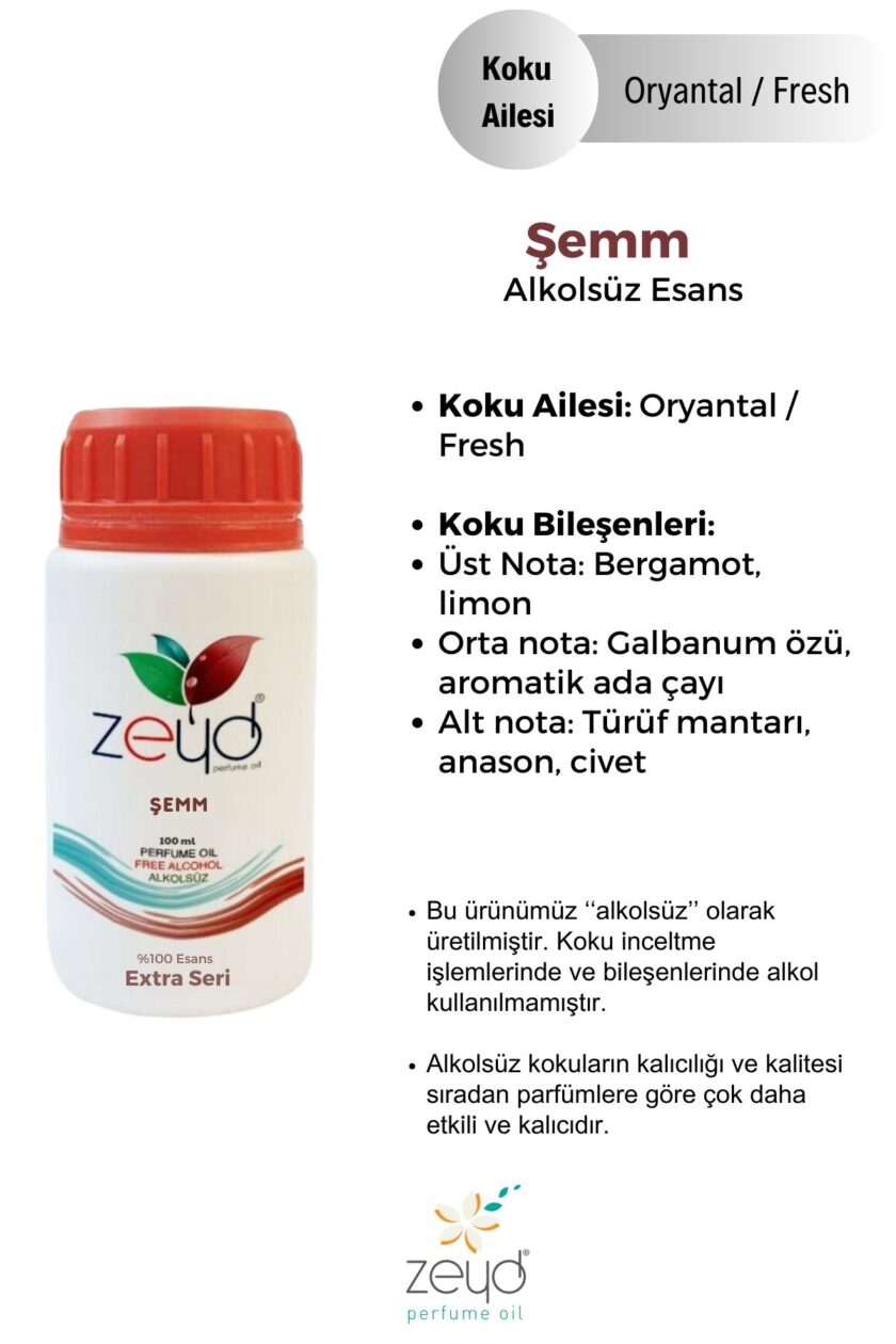 – Şemm Litrelik Parfüm Esansı - 100 ml extra