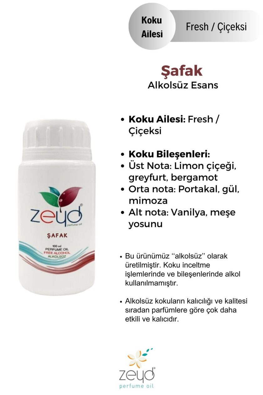 – Şafak Litrelik Parfüm Esansı - 100 ml