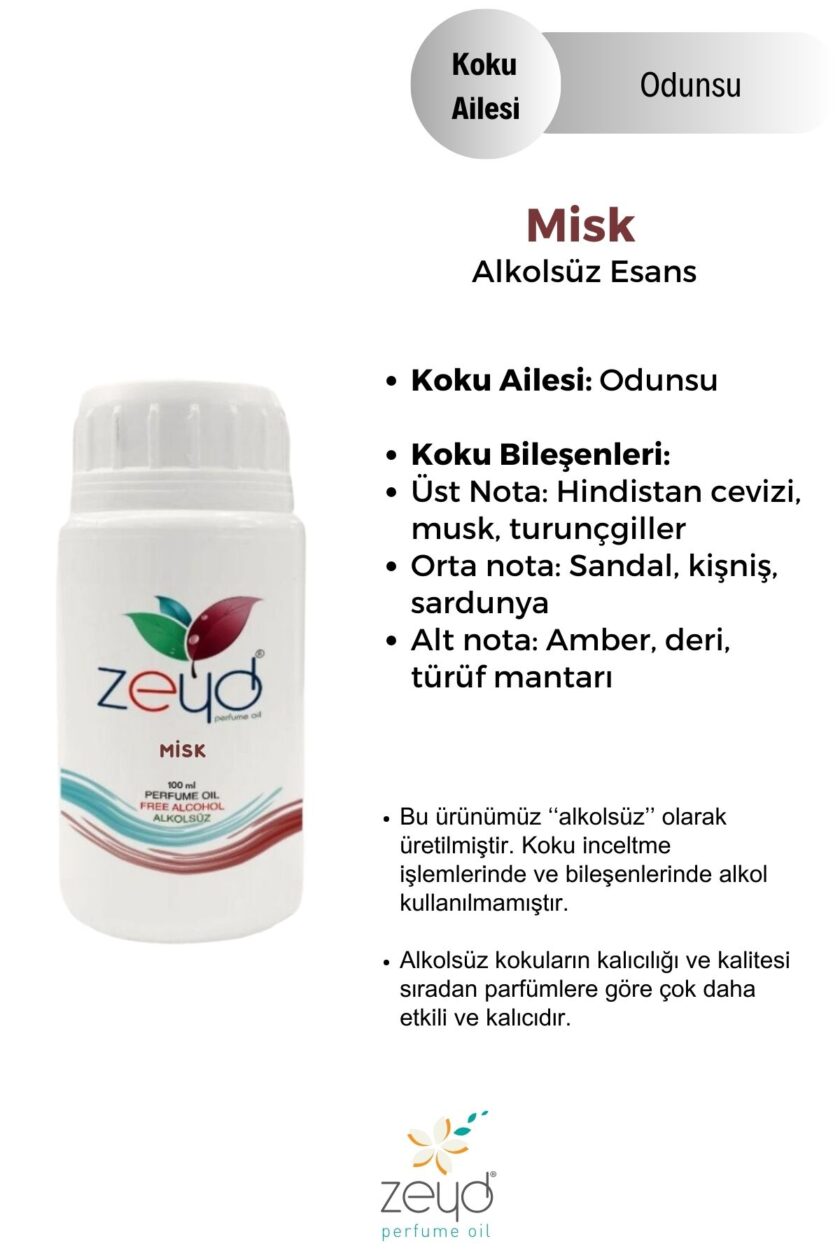 – Misk Litrelik Parfüm Esansı - 100 ml