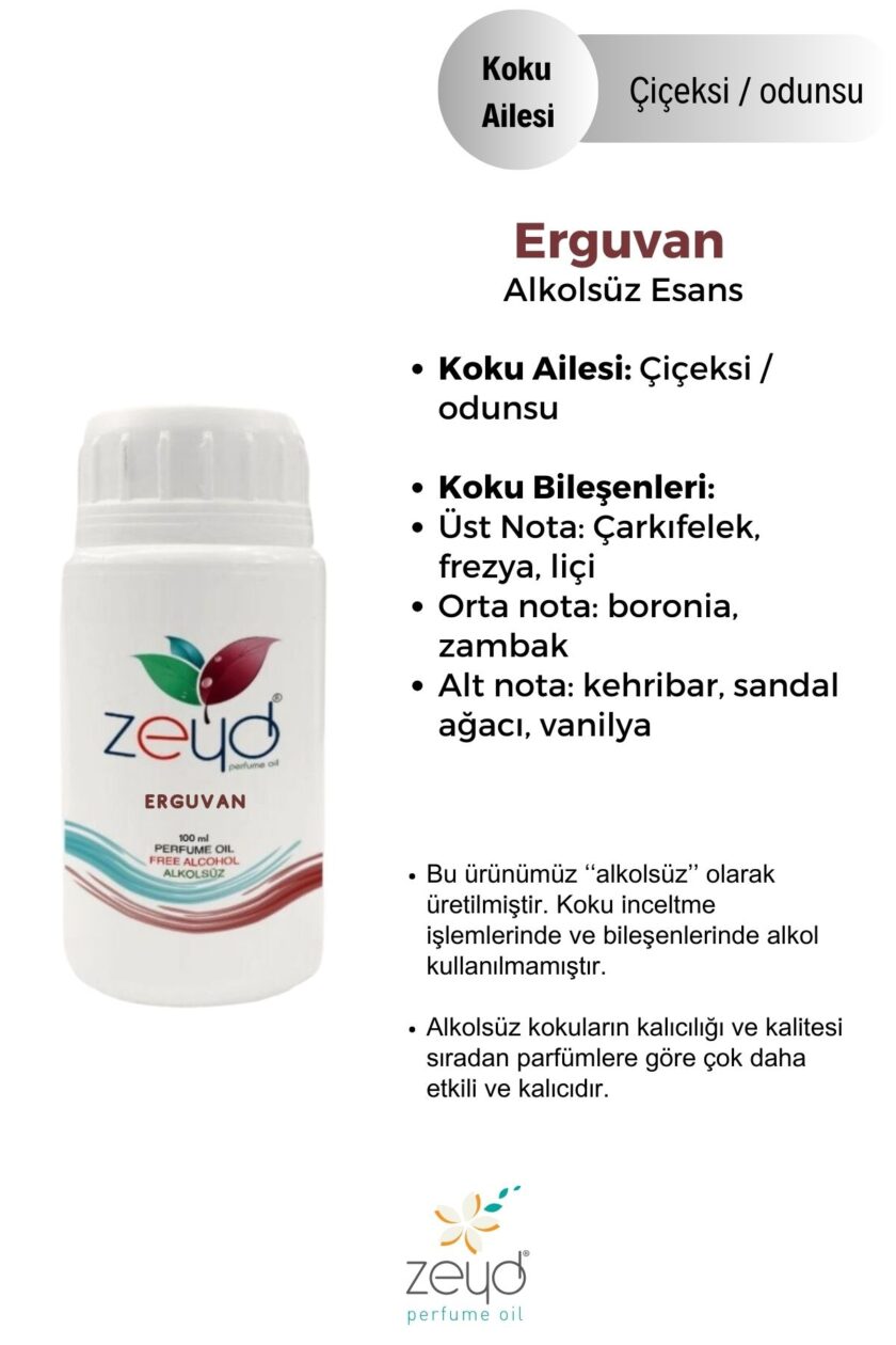 – Erguvan Litrelik Parfüm Esansı - 100 ml