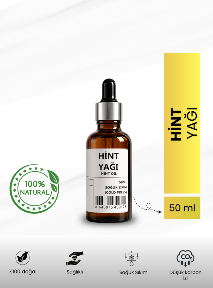 Bitkisel %100 Doğal Hint Yağı Bitkisel Yağlar 50 ml