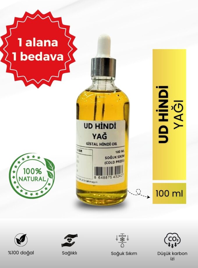 Bitkisel %100 Doğal Ud Hindi Yağı Bitkisel Yağlar  100 ml