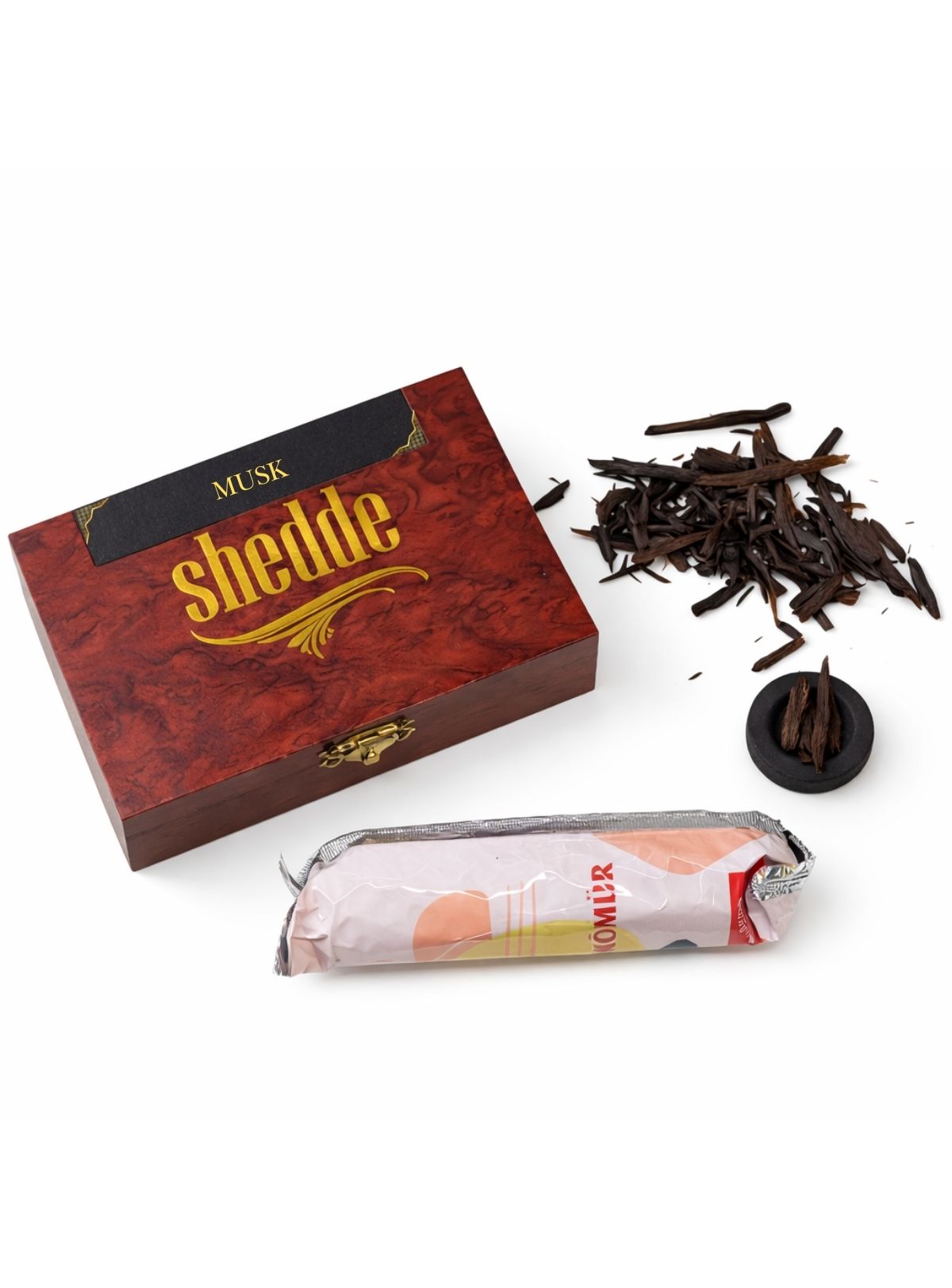 – Oud Musk Buhur 50 gr Öd Ağacı Odun Parçaları ve 10 Adet Kömür Oud Musk Buhur 50 gr Öd Ağacı Odun Parçaları ve 10 Adet Kömür - Görsel 2