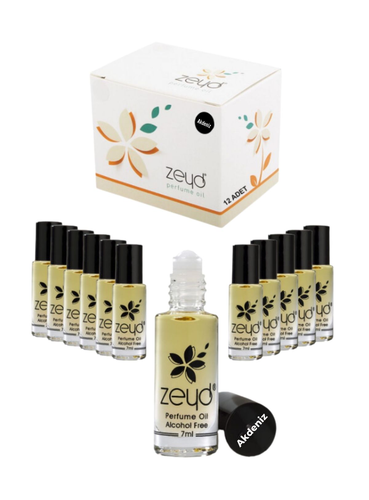 Akdeniz Kokusu Alkolsüz Esans Roll on EDP Cep Parfümü Unisex 7 ml 12 Adet Akdeniz Kokusu Alkolsüz Esans Roll on EDP Cep Parfümü Unisex 7 ml 12 Adet